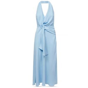 REISS Amber Drape Halter Dress - Size 14 - Runs Small - NWT